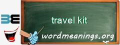 WordMeaning blackboard for travel kit